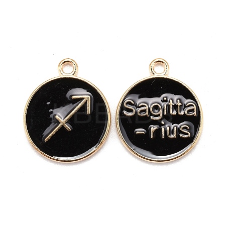 Alloy Enamel Pendants ENAM-S124-01A-08F-1