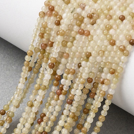 Natural Topaz Jade Beads Strands G-Z116-A12-2mm-1