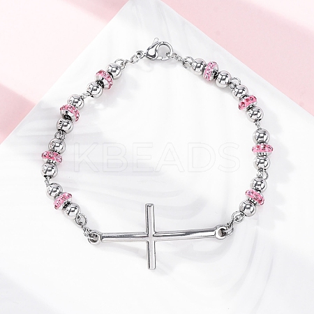 201 Stainless Steel Link Chain Bracelets BJEW-A032-02P-01-1