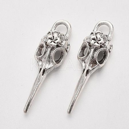 Tibetan Style Alloy Pendants TIBEP-Q043-279-RS-1
