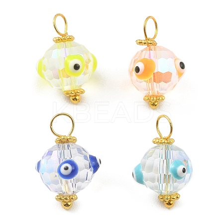 Glass Pendants PALLOY-JF02211-S-1