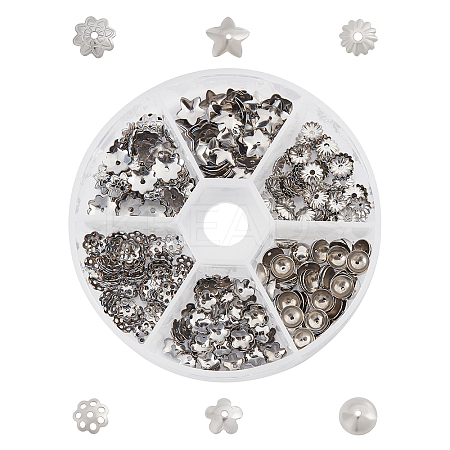 304 Stainless Steel Beads Caps STAS-UN0011-93P-1