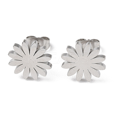 Non-Tarnish 304 Stainless Steel Stud Earrings EJEW-B022-07P-1