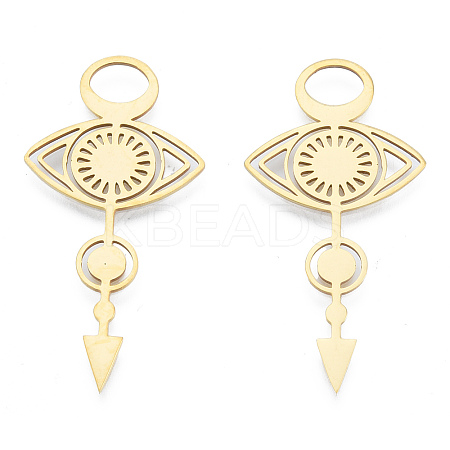 201 Stainless Steel Pendants STAS-N090-LA949-2-1