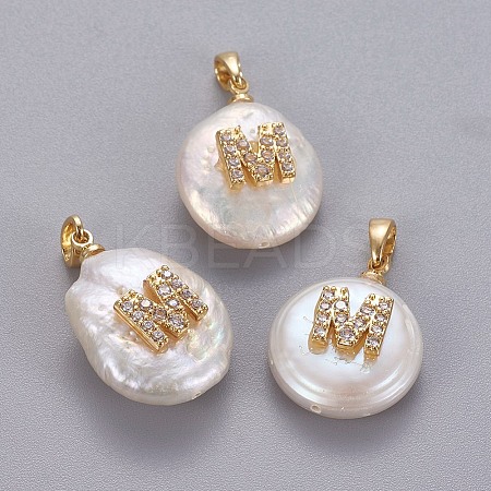 Natural Cultured Freshwater Pearl Pendants X-KK-L187-A-01M-1