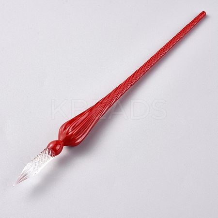 Handmade Glass Dip Pen AJEW-WH0121-43B-1