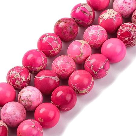 Dyed Natural Regalite/Imperial Jasper/Sea Sediment Jasper Beads Strands X-G-B124-C03-02-1