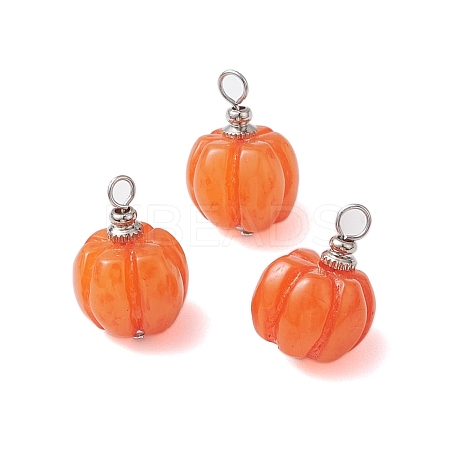 Opaque Resin Vegetable Pendants X1-PALLOY-JF02766-01-1