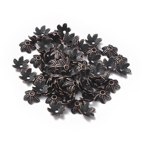 Tibetan Style Bead Caps TIBEB-LF9396YKG-R-LF-1