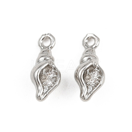 Brass Micro Pave Cubic Zirconia Pendants KK-A269-02C-P-1