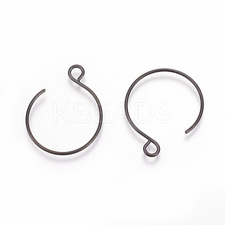 304 Stainless Steel Earring Hooks Ion Plating(IP) STAS-L216-02A-B-1