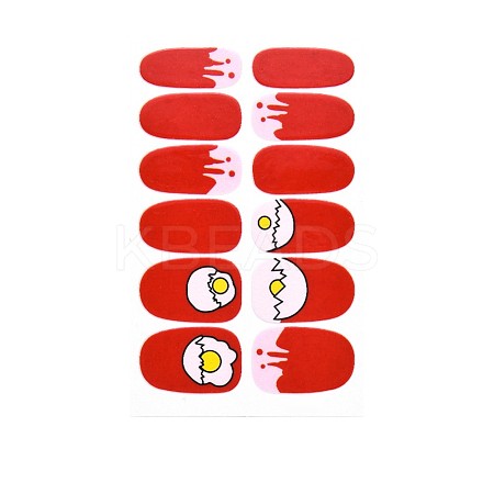 Avocados & Strawberries & Flowers Full Cover Nail Art Stickers MRMJ-T109-WSZ569-1
