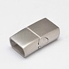 304 Stainless Steel Magnetic Clasps with Glue-in Ends STAS-D070-07-1