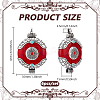 6Pcs Ethnic Style Zinc Alloy with Resin Connector Charms FIND-PH0028-05A-2