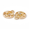 Alloy Crystal Rhinestone Pendants ALRI-K049-07G-3