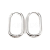 Non-Tarnish 304 Stainless Steel Oval Hoop Earrings X-EJEW-M218-02B-P-1