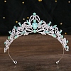 Alloy Rhinestone Crown Hair Bands for Woman Girls PW-WGB2F57-19-1