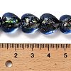 Handmade Dichroic Foil Glass Beads Strands DICH-U001-03I-4