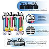 Fashion Iron Medal Hanger Holder Display Wall Rack ODIS-WH0021-061-3