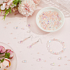 114Pcs Transparent Electroplate Glass Beads GLAA-PA0001-17B-3