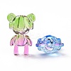 Two Tone Transparent Acrylic Beads X-OACR-P011-11A-3