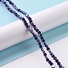 Electroplate Glass Beads Strands GLAA-E036-04A-2