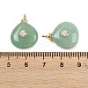 Natural Green Aventurine Pendants X-KK-B157-42E-06-3