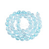 Crackle Transparent Glass Beads Strands GLAA-N068-04A-03-2