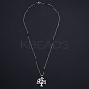 Non-Tarnish 201 Stainless Steel Pendants Necklaces LS-NJEW-S105-JN694-45-1-2