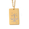 Golden 202 Stainless Steel Constellation Pendants Necklaces NJEW-K380-02G-02-1