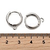 Brass Hoop Earring Findings KK-C134-24P-3