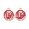 Golden Plated Alloy Enamel Charms X-ENAM-S118-08P-1