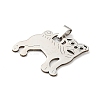 Non-Tarnish 304 Stainless Steel Pendants STAS-H184-02P-2