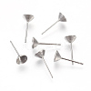 Non-Tarnish 304 Stainless Steel Post Stud Earring Settings LS-STAS-E446-01D-P-2