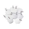60Pcs 2 Style Aluminum Alloy Pendants ALUM-BC0001-63A-4