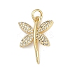 Rack Plating Brass Micro Pave Cubic Zirconia Pendants KK-H509-10G-02-1