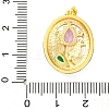 Brass Micro Pave Cubic Zirconia Pendants LS-KK-A232-09G-02-3