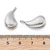 Anti-Tarnish 304 Stainless Steel Pendants STAS-L216-50P-3