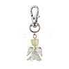 Angel Glass Pendant Decorations HJEW-JM01627-02-1