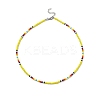 4Pcs 4 Color Glass Seed Beaded Necklaces Set for Women NJEW-TA00053-4