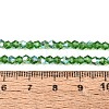 AB Color Plated Transparent Glass Beads Strands GLAA-G127-01-01M-2