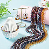 10Strands 10 Colors Transparent Glass Beads Strands EGLA-TA0013-24A-7