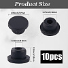 10Pcs Silicone Hole Plugs AJEW-GF0011-66D-2