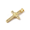 Brass Micro Pave Cubic Zirconia Pendants KK-I360-012G-01-2