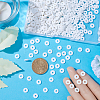 Flat Round Handmade Polymer Clay Beads CLAY-SC0001-58B-02-3
