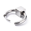 Non-Tarnish 304 Stainless Steel Hoop Earrings STAS-B030-03A-2