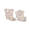 UV Plating Rainbow Iridescent Acrylic Beads PACR-M002-01E-2