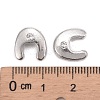 Letter Slider Beads for Watch Band Bracelet Making X-ALRI-O012-U-NR-3