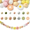 48Pcs 14 Styles Food Grade Eco-Friendly Silicone Focal Beads DIY-YW0008-83C-1