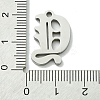 Non-Tarnish 201 Stainless Steel Pendants STAS-B055-01P-Y-3